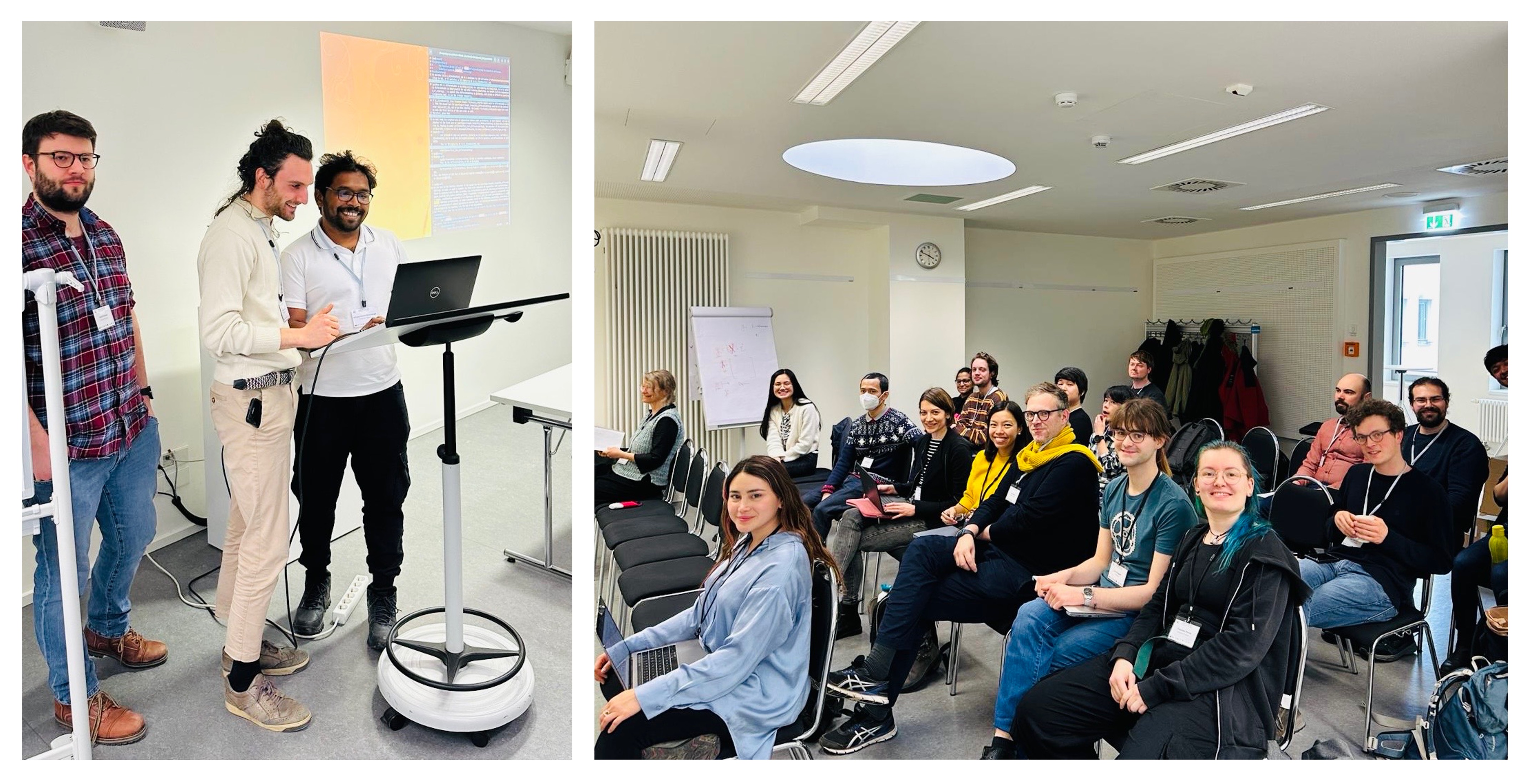 Participants presenting der results